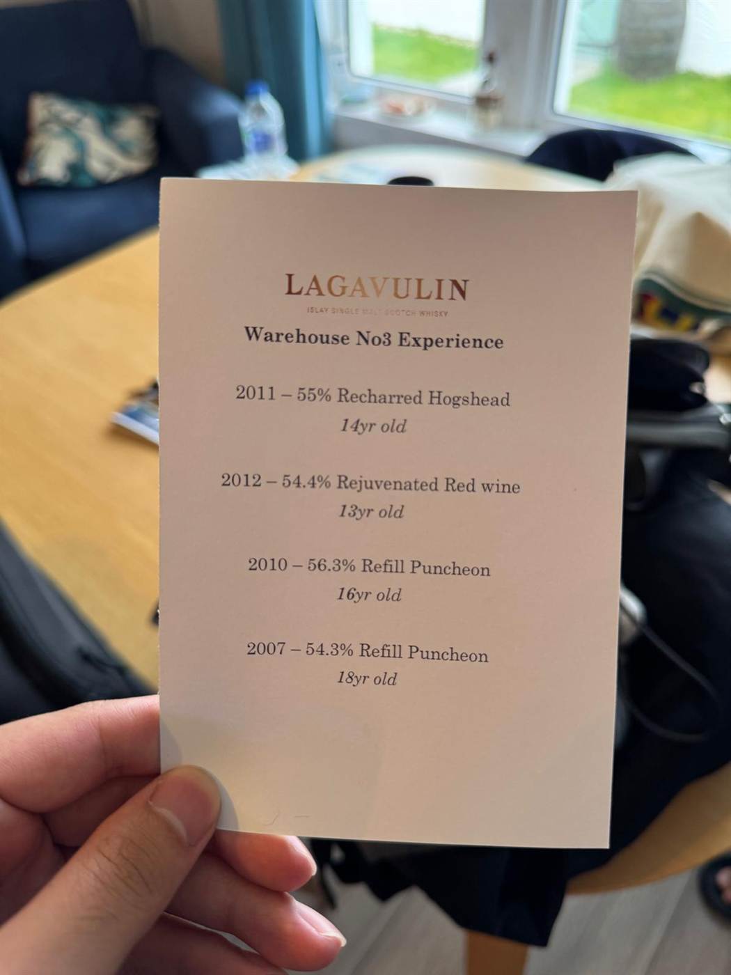 The tour's tasting line-up